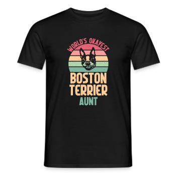 Boston Terrier Gifts - Männer T-Shirt - Schwarz - Vorne - AI Model Male 178 light (178cm)