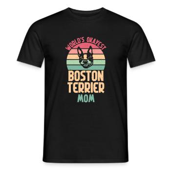 Boston Terrier Gifts - Männer T-Shirt - Schwarz - Vorne - AI Model Male 178 light (178cm)
