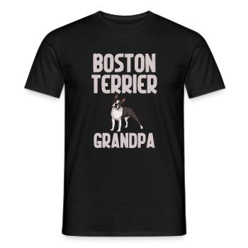 Boston Terrier Gifts - Männer T-Shirt - Schwarz - Vorne - AI Model Male 178 light (178cm)