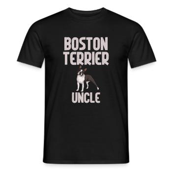 Boston Terrier Gifts - Männer T-Shirt - Schwarz - Vorne - AI Model Male 178 light (178cm)
