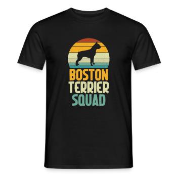 Boston Terrier Gifts - Männer T-Shirt - Schwarz - Vorne - AI Model Male 178 light (178cm)