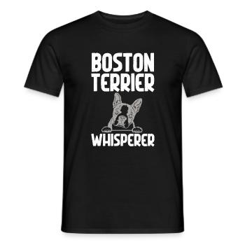 Boston Terrier Gifts - Männer T-Shirt - Schwarz - Vorne - AI Model Male 178 light (178cm)