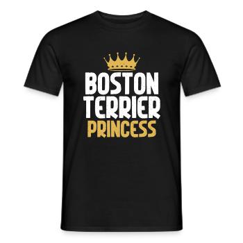 Boston Terrier Gifts - Männer T-Shirt - Schwarz - Vorne - AI Model Male 178 light (178cm)