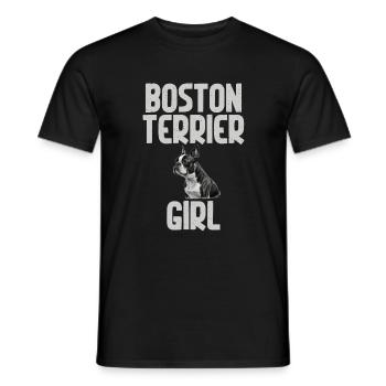 Cadeaux Boston Terrier - T-shirt homme - noir - Devant - AI Model Male 178 light (178cm)