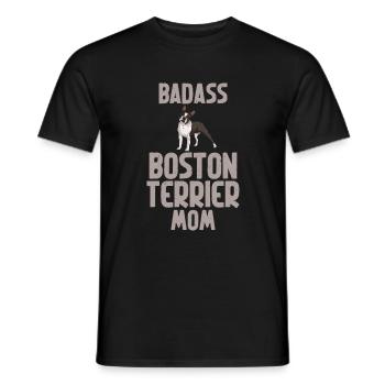 Boston Terrier Gifts - Männer T-Shirt - Schwarz - Vorne - AI Model Male 178 light (178cm)
