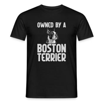 Boston Terrier Gifts - Männer T-Shirt - Schwarz - Vorne - AI Model Male 178 light (178cm)