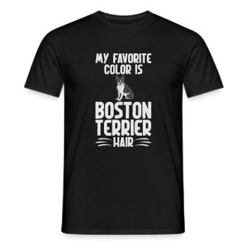 Boston Terrier Gifts - Männer T-Shirt - Schwarz - Vorne - AI Model Male 178 light (178cm)