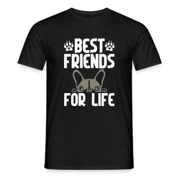 Cadeaux Boston Terrier - T-shirt homme - noir - Devant - AI Model Male 178 light (178cm)
