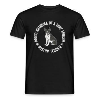 Boston Terrier Gifts - Männer T-Shirt - Schwarz - Vorne - AI Model Male 178 light (178cm)
