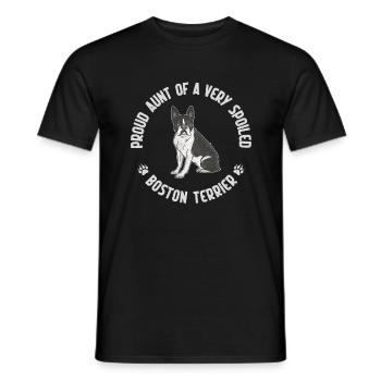 Cadeaux Boston Terrier - T-shirt homme - noir - Devant - AI Model Male 178 light (178cm)