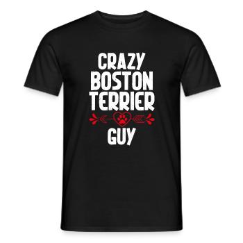 Boston Terrier Gifts - Männer T-Shirt - Schwarz - Vorne - AI Model Male 178 light (178cm)