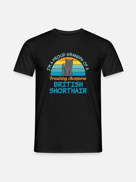 British Shorthair Gifts - Männer T-Shirt - Schwarz