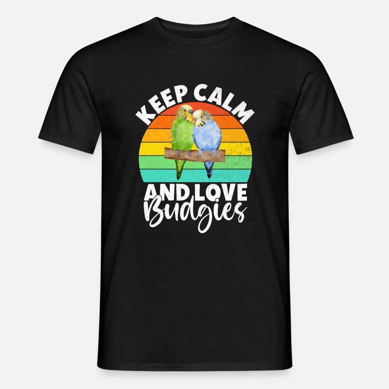 Budgie Gift - Männer T-Shirt - Schwarz