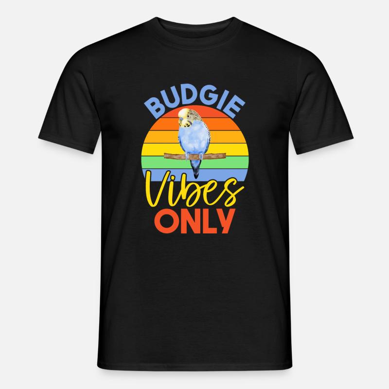 Budgie Gift - Männer T-Shirt - Schwarz