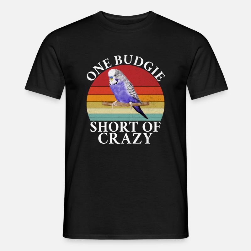 Budgie Gift - Männer T-Shirt - Schwarz