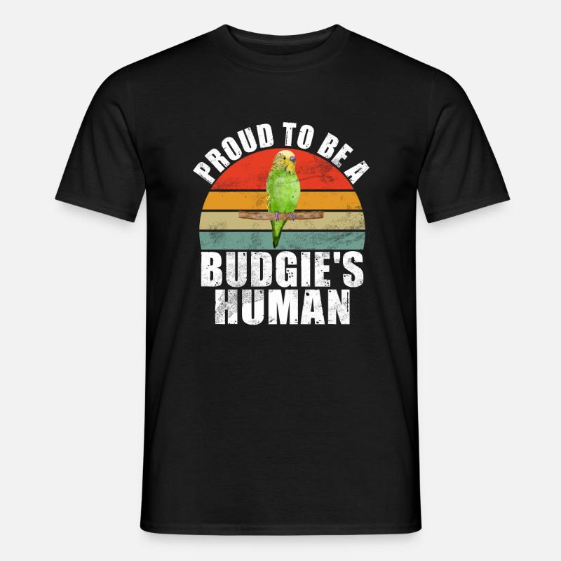 Budgie Gift - Männer T-Shirt - Schwarz