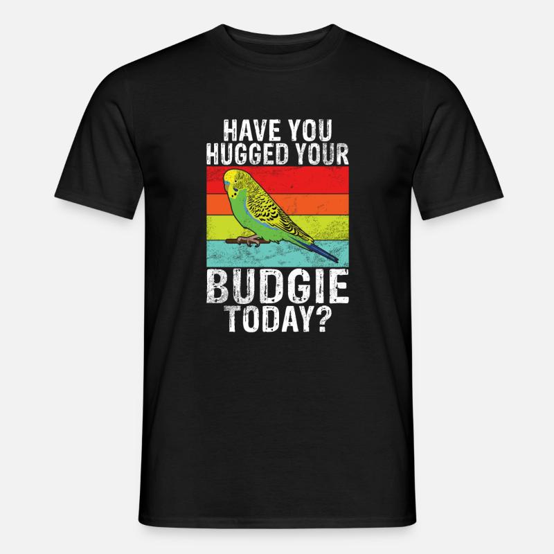 Budgie Gift - Männer T-Shirt - Schwarz