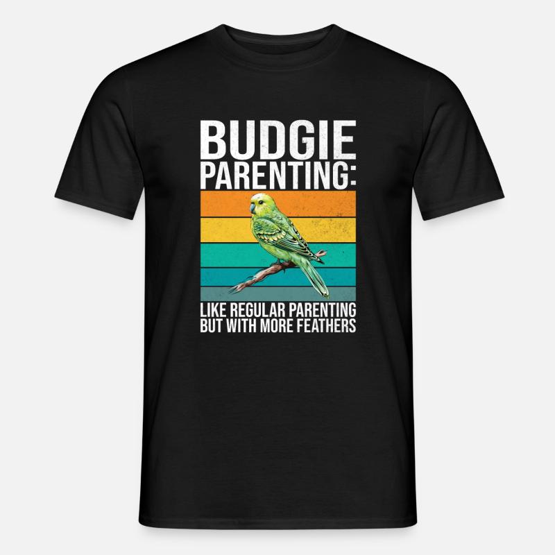 Budgie Gift - Männer T-Shirt - Schwarz