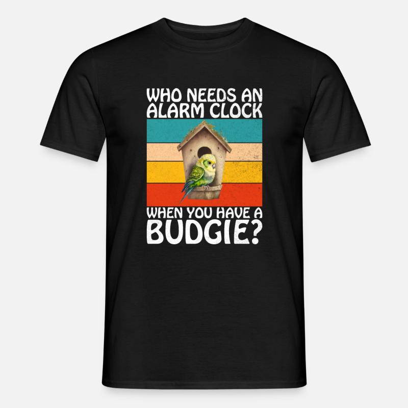 Budgie Gift - Männer T-Shirt - Schwarz
