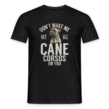 Cane Corso Gifts - Men's T-Shirt - black - Front - AI Model Male 178 light (178cm)