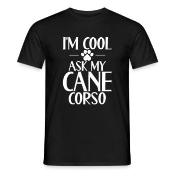 Cadeaux Cane Corso - T-shirt homme - noir - Devant - AI Model Male 178 light (178cm)