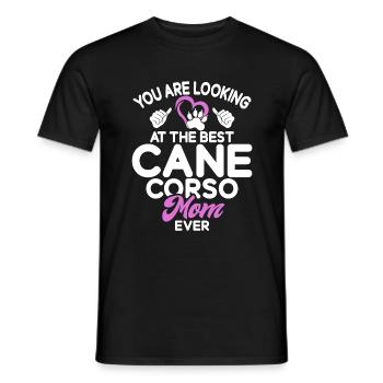 Cadeaux Cane Corso - T-shirt homme - noir - Devant - AI Model Male 178 light (178cm)
