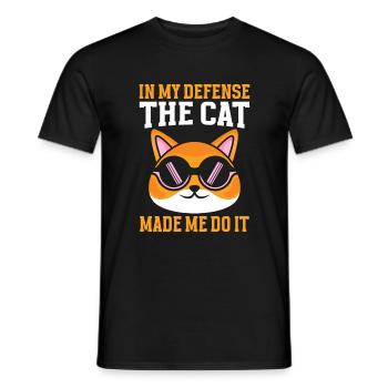 Cat Dad Gifts - Männer T-Shirt - Schwarz - Vorne - AI Model Male 178 light (178cm)