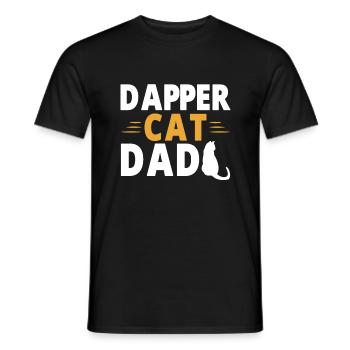 Cat Dad Gifts - Männer T-Shirt - Schwarz - Vorne - AI Model Male 178 light (178cm)