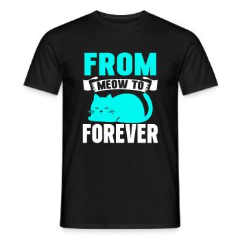 Cat Dad Gifts - Männer T-Shirt - Schwarz - Vorne - AI Model Male 178 light (178cm)