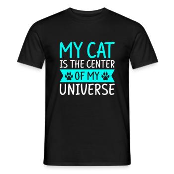 Cat Dad Gifts - Männer T-Shirt - Schwarz - Vorne - AI Model Male 178 light (178cm)