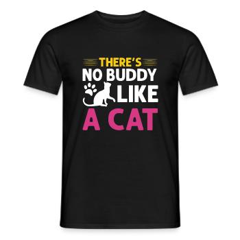 Cat Dad Gifts - Männer T-Shirt - Schwarz - Vorne - AI Model Male 178 light (178cm)