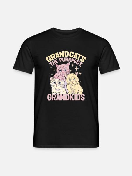Cat Grandma Gifts - Men's T-Shirt - black
