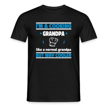 Je suis un grand-père chef - T-shirt homme - noir - Devant - AI Model Male 178 light (178cm)