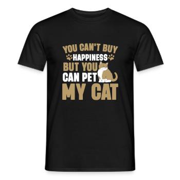 Chats Cadeaux Papy - T-shirt homme - noir - Devant - AI Model Male 178 light (178cm)