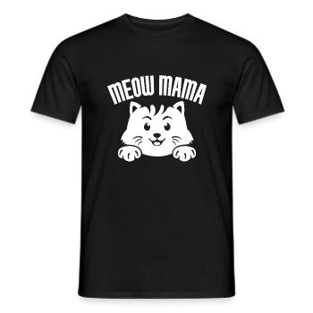 Cat Mom Gifts - Männer T-Shirt - Schwarz - Vorne - AI Model Male 178 light (178cm)