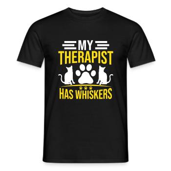 Cat Mom Gifts - Männer T-Shirt - Schwarz - Vorne - AI Model Male 178 light (178cm)