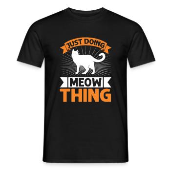 Cat Mom Gifts - Männer T-Shirt - Schwarz - Vorne - AI Model Male 178 light (178cm)