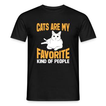Cat Mom Gifts - Männer T-Shirt - Schwarz - Vorne - AI Model Male 178 light (178cm)