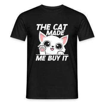 Cat Mom Gifts - Männer T-Shirt - Schwarz - Vorne - AI Model Male 178 light (178cm)