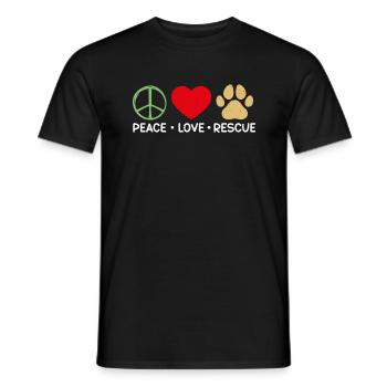 Cadeaux de sauvetage de chat - T-shirt homme - noir - Devant - AI Model Male 178 light (178cm)