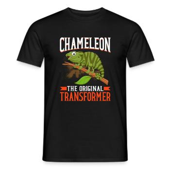 Chameleon Gifts - Männer T-Shirt - Schwarz - Vorne - AI Model Male 178 light (178cm)