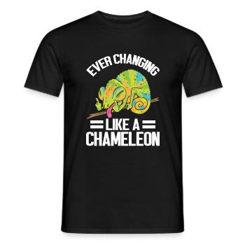 Chameleon Gifts - Men's T-Shirt - black - Front - AI Model Male 178 light (178cm)