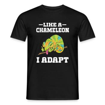 Chameleon Gifts - Men's T-Shirt - black - Front - AI Model Male 178 light (178cm)