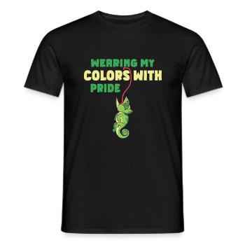 Chameleon Gifts - Men's T-Shirt - black - Front - AI Model Male 178 light (178cm)