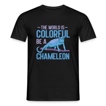 Chameleon Gifts - Men's T-Shirt - black - Front - AI Model Male 178 light (178cm)