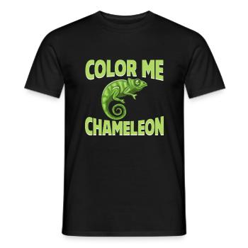 Chameleon Gifts - Men's T-Shirt - black - Front - AI Model Male 178 light (178cm)