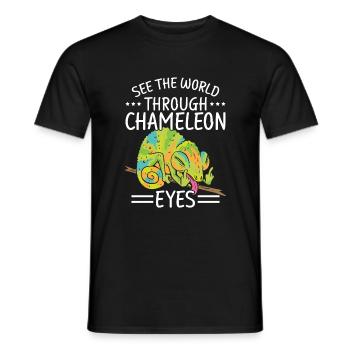 Chameleon Gifts - Men's T-Shirt - black - Front - AI Model Male 178 light (178cm)