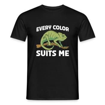 Chameleon Gifts - Men's T-Shirt - black - Front - AI Model Male 178 light (178cm)