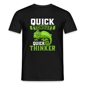 Chameleon Gifts - Männer T-Shirt - Schwarz - Vorne - AI Model Male 178 light (178cm)