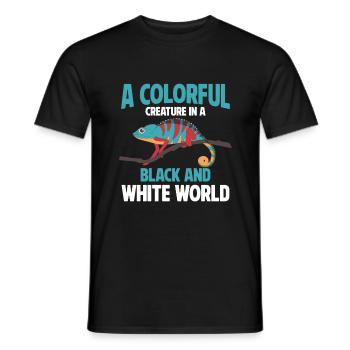Chameleon Gifts - Men's T-Shirt - black - Front - AI Model Male 178 light (178cm)